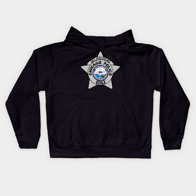 Detective Jay Halstead | Chicago PD Badge 51163 Kids Hoodie by icantdrawfaces